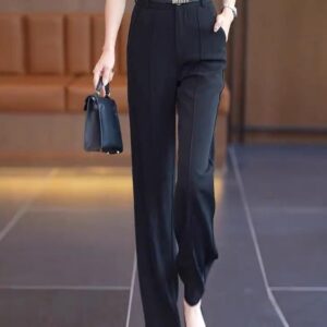 Elegant Wide-Leg Trousers - بنطال الأناقة الكلاسيكي
