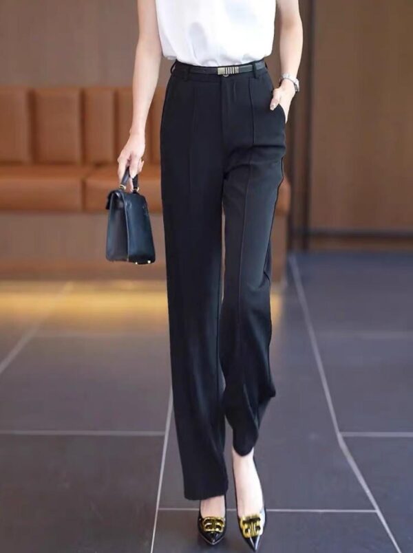 Elegant Wide-Leg Trousers - بنطال الأناقة الكلاسيكي