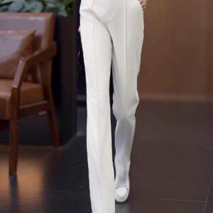 "White & Wide" Trousers | بنطال واسع أبيض