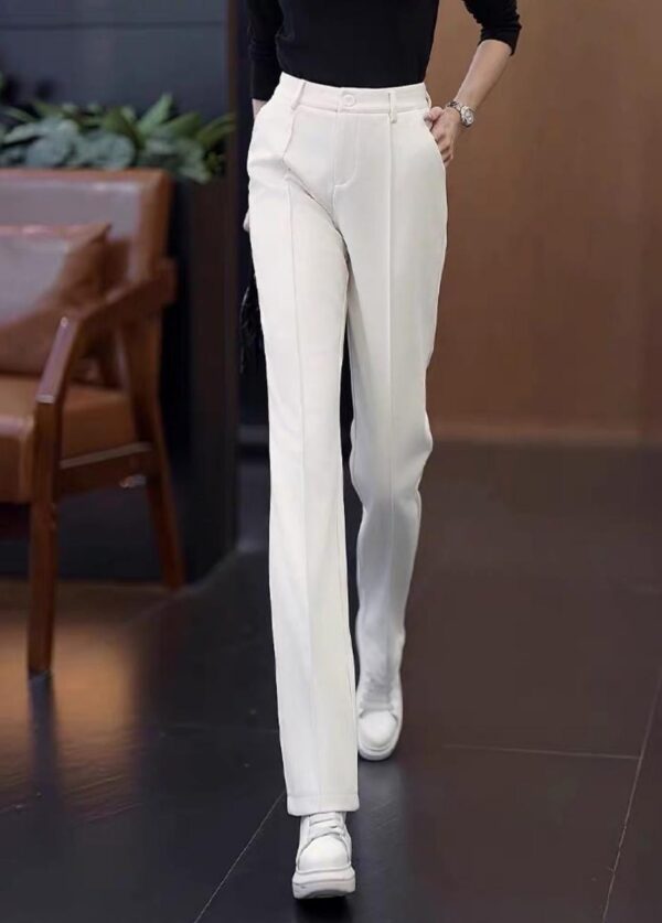 "White & Wide" Trousers | بنطال واسع أبيض
