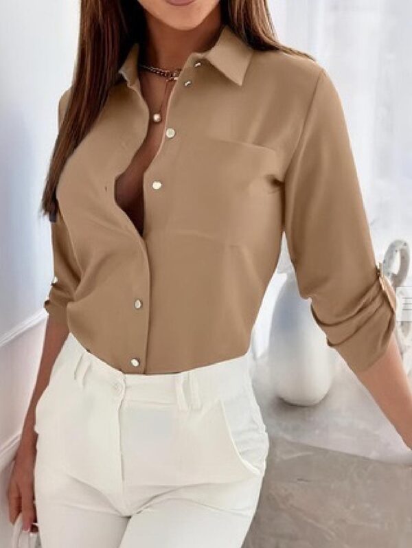 ⁦The Multi-Color Classic Shirt - القميص السمبل الكلاسيكي⁩ - الصورة ⁦3⁩