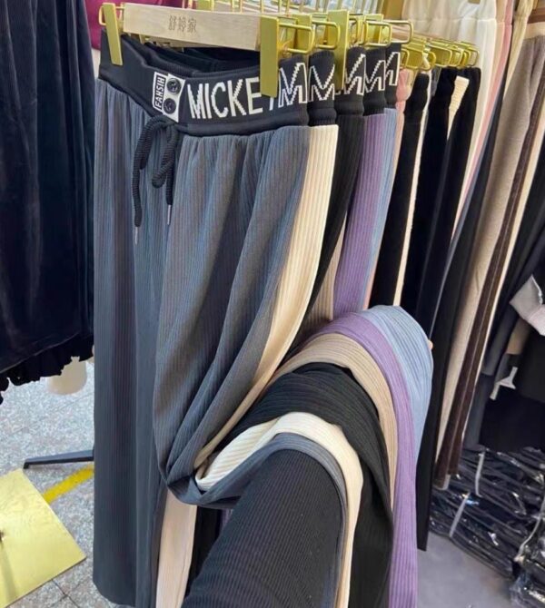 بنطلون رياضي نسائي Sweatpants بخصر "Mickey Mouse" Elastic Waist بألوان متنوعة