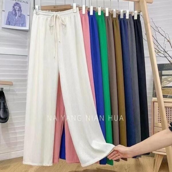 ⁦بنطلون نسائي بليسيه Pleated بألوان متنوعة وخصر مطاطي Elastic Waist⁩ - الصورة ⁦12⁩