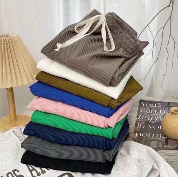 ⁦بنطلون نسائي بليسيه Pleated بألوان متنوعة وخصر مطاطي Elastic Waist⁩ - الصورة ⁦3⁩