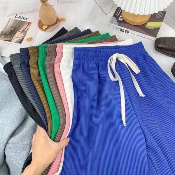 ⁦بنطلون نسائي بليسيه Pleated بألوان متنوعة وخصر مطاطي Elastic Waist⁩ - الصورة ⁦2⁩